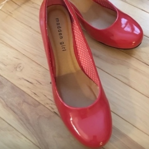 Madden girl red pump heels - Picture 4 of 8